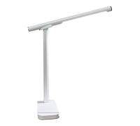 Générique Desk Lamp, Desktop Light, Adjustable Brightness Control, Continuous LED Illumination, Vanity Lights, White, Black for Working, School, Reading, Study, Offices, Bedroom, Bedside, Writing Use