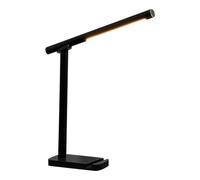 Générique Desk Lamp, Desktop Light, Adjustable Brightness Control, Continuous LED Illumination, Vanity Lights, White, Black for Working, School, Reading, Study, Offices, Bedroom, Bedside, Writing Use