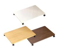 Générique Desk Printer Stand - Multipurpose Rolling Organizer, 2.44 inches Mobile Storage Rack for Home Office, Thick Frame Stand, for Printer Washer Plant Pot, Utility Shelf with Lockable Wheels