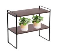 Générique Desk Shelf Organizer - Heavy Duty Storage Riser, Multi-Purpose Countertop Shelf, Space-Saving Vertical Stand, Stable Open-Rack Structure, High-Capacity Organization Accessory for Kitchen