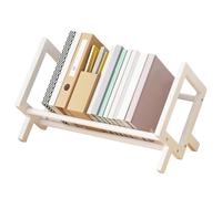 Générique Desktop Bookshelf | Decorative Shelf Desk,Desk Storage Shelf, Tilting Counter Bookcase, Desktop Rack Storage Organizer for Book Supplies