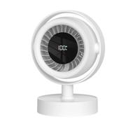 Générique Desktop Fan - ABS Quiet Digital Display Oscillating Wind Blower