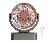 Générique Desktop Fan | Oscillating Personal Cooling Wall Mount,Desk Fans Small Quiet for Home Bedroom Living Room Kitchen Office Dorm Apartment Camping Travel Outdoor