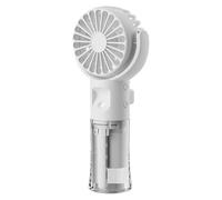 Générique Desktop Fan - Portable Misting Fan | for Travel Camping | USB Rechargeable Mini Desk Faen with Water Spray, 3 Speed Cooling Fain with LED Light for, Outdoor, Tent, Car, or Personal Use