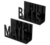 Générique Desktop Mail Bills Sorter, 15.7x10x6cm Acrylic Envelope Holder, Letter Organizer Stand, Bills Document Rack, Sorting, Organizing, Storing, Filing