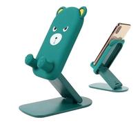 Générique Desktop Phone Holder, Folding Cell Stand, Adjustable Mobile Cradle, Desk Smartphone Dock, Cute Cartoon Accessory, Bear Tablet Holder, Portable Device Stand for Smartphones Tablets