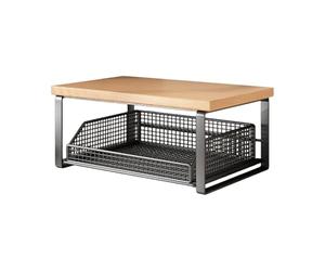 Générique Desktop Storage Rack - Double Layer Kitchen Organization Basket, Tea Bag Organizer for Countertops, Home, Dorm, Living Room, Meditation Room, Apartment, Bar and Office Use