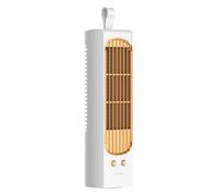Générique Desktop Tower Fan - ABS Material 10x10x30cm USB Rechargeable Cooling Fan - Quiet 3 Speed Oscillating Portable F́an - For Bedroom Kitchen Office And Desktop Use