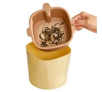 Générique Desktop Trash Can - Small Countertop Garbage Collector Bin, Mini Waste Basket For Kitchen, Dining Room, Vanity & Coffee Bar | Compact Trash Bin For Dorm, Office, Study & Farmhouse