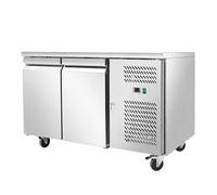 Générique Desserte Réfrigérée Négative Centrale 2 Portes 700 mm - 282L - Inox - -18/-22°C