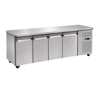 Générique Desserte Réfrigérée Positive Centrale 4 Portes 700 mm - 553L - Inox