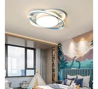 Générique Dessin animé pépinière plafonnier ovale bleu personnalité créative lampe for chambre d' filles garçons lumière Led éclairage(Dia45 warm white)