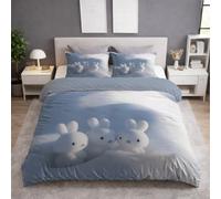 Générique Dessin Animé Perroquet Minimaliste en Vol - Parure de lit - 3 Piezas,Rose Microfibra Housse Couette 220 x 240 y Taie d'oreiller 65 x 65(2) - Housse Couette avec Fermeture Éclair