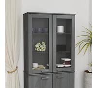 Générique Dessus de Buffet HAMAR Gris foncé 85x35x100 cm Bois de pin,Armoires & Meubles de Rangement,Buffets & bahuts-340506