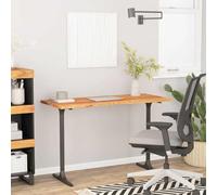 Générique Dessus de Bureau rectangulaire en Bois Massif d'acacia 110x50x2,5 cm, Plateau pour Table d'écriture ou Ordinateur, Bord incurvé Confortable, Surface Lisse Facile à Nettoyer