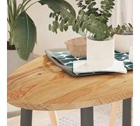 Générique Dessus de Table 100x50x2 cm Bois de chêne Massif Ovale,Meubles, Accessoires pour Tables, Plateaux de Table, Brun (Poids 6.6KG)