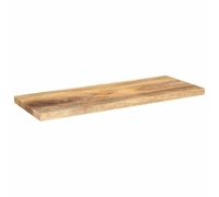 Générique Dessus de Table 80x40x2,5 cm Rectangulaire Bois Massif Manguier | Plateau de remplacement,base compatible,bois dur tropical,table salle à manger,entretien chiffon humide,grain unique