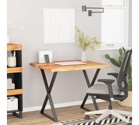 Générique Dessus de Table carré 80x80x3,8 cm en Bois Massif d'acacia, Plateau de Bureau à Bord Vif Rustique pour Bureau, écriture, Ordinateur ou Table à Manger, Surface Lisse Facile