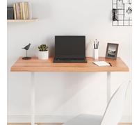 Générique Dessus de Table en Bois chêne Massif Marron Moyen, Plateau Table Remplacement Verni prêt à l'emploi, Tablette chêne Massif traité fabriqué à la Main avec Bord Vif