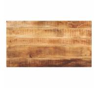 Générique Dessus de Table rectangulaire en Bois Massif de manguier Brut, Plateau de Remplacement Robuste pour Table, Design Rustique avec Surface Lisse Facile à Nettoyer
