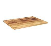 Générique Dessus de Table rectangulaire en Bois Massif de manguier Brut | Plateau lisse, design rustique, veines uniques, base modulable, usage maison ou commercial, nettoyage facile