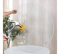 Générique Dessus De Table Rond Remplacement Vitre, Plateau en Verre Trempé De Tables, Rond Plaque De Table en Verre, pour Tables Basse, Salle À Manger(35cm(13.8in))