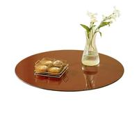 Générique Dessus de Table Rond Verre 500 mm Plateau en Verre trempé, Bord Poli Biseauté, Plaque de Rechange pour Tables à Manger Protection(80cm/31.5in)