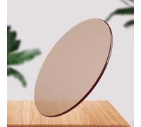 Générique Dessus de Table Rond Verre trempé 400 mm Plaque en Verre de sécurité avec Bords Polis, Plateau Circulaire de Tables à Manger/Basse/Jardin(48cm/19in)