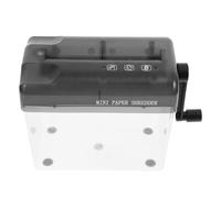 Générique Destructeur de Documents Manuel Compact Noir Petit Destructeur Pratique pour Bureau et Maison Broyeur à Main Portable pour Papier Outil de Découpe Papier Résistant à l'usure