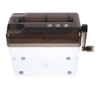 Générique Destructeur de Papier Manuel Portable en ABS, Petite Déchiqueteuse Scolaire Simple et Stylée pour Bureau Professionnel Fonction de Protection Supplémentaire des Fichiers