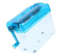 Générique Destructeur Manuel de Documents Portable Bleu en Abs et Acier Inoxydable, Petit Broyeur de Papier Domestique Compact Corbeille Intégrée, Outil Pratique pour Bureau, Maison et