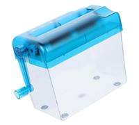 Générique Destructeurs de Documents Manuels Petit Broyeur de Table en Abs Boîte à Poussière Transparente, Léger et Portable pour Bureau et Famille