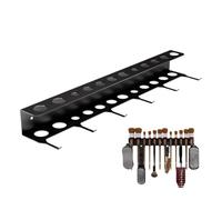 Générique Detail Brush Holder, Space Saving Organizer, 12 inches Wall Mount Rack with Secure Hooks, Durable Metal Construction with Rust Resistant Finish, Garage Fixture for Work Wash Home Workshop