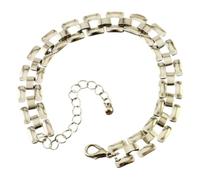 Générique Détail en alliage de zinc de bijoux, 0111B silver bracele | Composition définie en alliage de zinc, accents de bijoux visibles, détails tendance pour ajouter de l ' intérêt à