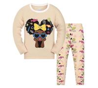 Générique Deux pièces Costume de Pyjamas pour Garçon,AdolescentTenues Détente Impression Dessin animé lot 2 Col Rond Pantalon Epais Hiver Chaud Petites Filles et garçons