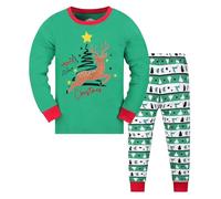 Générique Deux pièces Costume de Pyjamas pour Garçon,Pyjama Manches Longues Pyjama en Coton Doux Vêtement Nuit Col Rond Confortable Epais Hiver Chaud Petites Filles et garçons