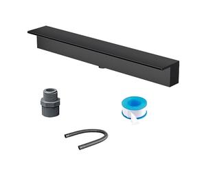Générique Déversoir de Cascade pour Fontaine d'intérieur/extérieur. Kit d'aménagement paysager Durable Noir avec système de trop-Plein - Idéal pour Les patios et Les terrasses. (Noir, 90 cm/36 po)