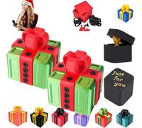 Générique d'honneur Doigt,Boîte Cadeau Really Annoying avec Rangement Coffret Boîte à Surprise Farce et Attrape 3D Figurine Inutile et Décalée pour Anniversaire Noël Boite Cadeau (C 2pcs)