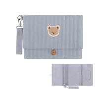 Générique Diaper Bag Pouch - With Stroller Strap Compartment Diaper Bag Organizers,Bear Embroidery Foldable Organizer | For Mom Parent Boy Girl Travel Road Trip Hospita