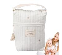 Générique Diaper Organizing Pouches, Pacifier Organizing Bag, Cartoon Diaper Pouch, Quilted Pacifier Bag, Soft Storage Bag Diaper Bag, Portable Pacifier Bag with Handle for Toys Wipes Feeding Bottles