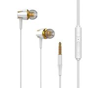 Générique Diaphragm Wired Earphones - in Ear Stereo Headphones, Surround Sound Audio, Soft Silicone Ear Caps | Immersive Listening Experience Designed for 3.5mm Jack Tablet Phone Devices