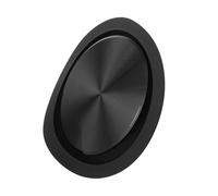 Générique Diaphragme de Basse Passif Radiateur Stable Améliorant Basses Profondes en Caoutchouc et Métal 80mm Noir pour Haut-parleur Accessoire Automobile