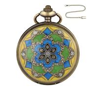Générique Dice Set with Pocket Watch - Alloy Epoxy Resin Flower Ornament Case | Board Game Dice Set in Pocket Watch Container | Vintage Game Toy Collectible Gift