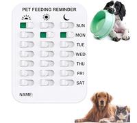 Générique Did You Feed The Cat Tracker Magnet, Dog Fed Sign, Food Feeding Reminder Magnets Device for Dogs and Cats, Flip Am PM, Pet Has Been Fed Schedule Clip, Daily Pets Supplies Essentials (3rows)