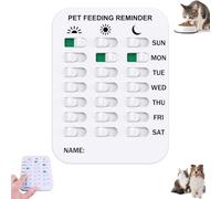 Générique Did You Feed The Dog Tracker, Don't Forget to Feed Your Pets Sign, Pet Feeding Reminder for Dogs Cats, Pet Has Been Fed Schedule Clip (1Pcs 3Rows)