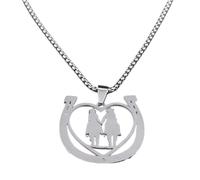 Générique Dieu a béni la route brisée qui m’a permis de me rendre directement à toi Fers à cheval collier Cœur Chaîne de couple NZZZ542