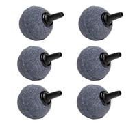 Générique Diffuseur à Bulles pour Aquarium 6 Pcs en Pierre Forme Boule 20x20mm, Haute Dissolution D'oxygène, pour Pompe et Aquarium Domestique