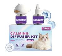 Générique Diffuseur Apaisant pour Chat,Lot de 2 à phéromones apaisantes - Diffuseur Calmant pour Chat et Accessoires,pour Détente des Chatons, Griffades, Miaulements Excessifs, Maison et Voyage