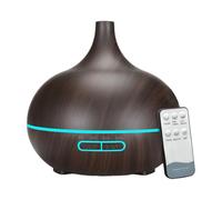 Générique Diffuseur d'huile USB - Conception de Grande capacité de 550 ML, éclairage d'ambiance LED à 7 Couleurs, Fonctionnement sur Batterie Rechargeable | Humidificateur à Brume pour Les Bureaux à