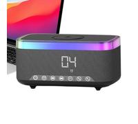 Générique Digital Charging Clock - Wireless Alarm for Night Sleep | Abs Construction with Speaker Function, White Noise Sound Machine for Bedside, Bedroom, Home, Workplace and Desktop